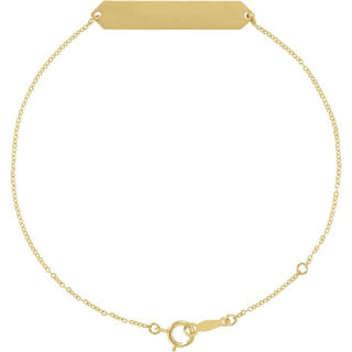 14K Yellow Geometric 7-8" Bracelet