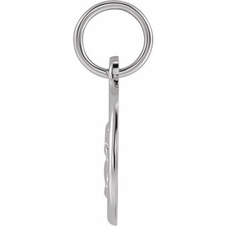 Sterling Silver 12 mm Cherub Angel Pendant