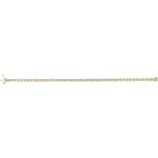 14K Yellow 4 CTW Lab-Grown Diamond Line 7 1/4" Bracelet