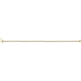 14K Yellow 3 CTW Lab-Grown Diamond Line 7 1/4" Bracelet