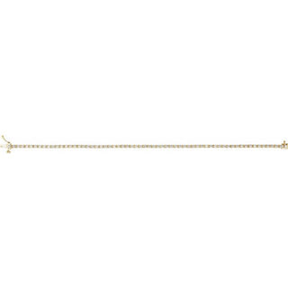 14K Yellow 2 CTW Natural Diamond Line 7 1/4" Bracelet