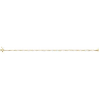 14K Yellow 1 CTW Natural Diamond Line 7 1/4" Bracelet