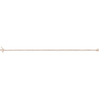 14K Rose 1 CTW Natural Diamond Line 7 1/4" Bracelet