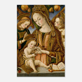 Madonna and Child with Angels Canvas Print - view 6