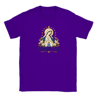 Totus Tuus Blue and Gold Marian T-Shirt - view 9