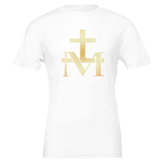 Gold Marian Cross Monogram T-Shirt - view 7