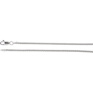 18-inch Wheat Chain with Lobster Clasp - Sterling Silver