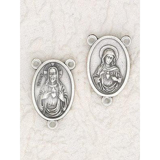 25-Pack - Sacred Heart of Jesus/ Immaculate Heart of Mary Rosary Center for Rosary