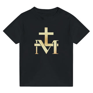 Gold Marian Cross Monogram Baby T-Shirt - view 2
