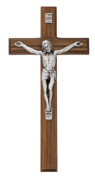  Beveled Walnut Crucifix
