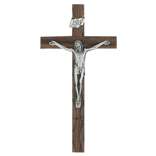 10-inch Carved Walnut Crucifix