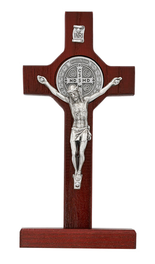  Cherry Standing Saint Benedict Crucifix