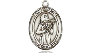 Pewter Saint Agatha Medal | Engravable