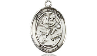 Sterling Silver Saint Anthony of Padua Medal | Engravable
