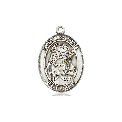 Sterling Silver St. Apollonia Medal | Medium | Engravable