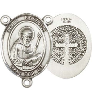 Sterling Silver Saint Benedict Rosary Center