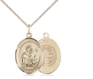 14kt Gold Filled Saint Benedict Medal Religious Jewelry