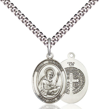 Pewter Saint Benedict Medal Religious Jewelry