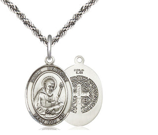 Sterling Silver Saint Benedict Medal Religious Jewelry