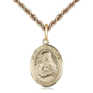 14kt Gold Filled Saint Frances Cabrini Medal Religious Jewelry Engraved Catholic Saint Jewelry