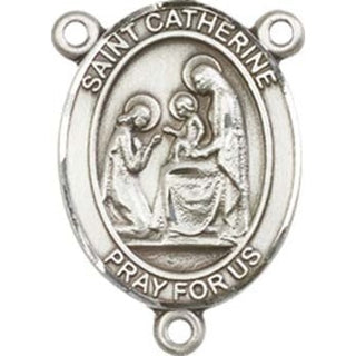Sterling Silver Saint Catherine of Siena Rosary Center