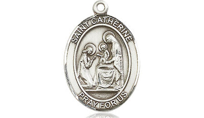 Sterling Silver St. Catherine of Siena Medal | Medium | Engravable