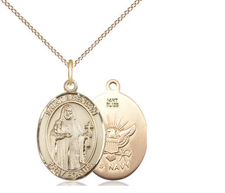 14kt Gold Saint Brendan Navy Medal