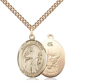 14kt Gold Saint Brendan Navy Medal