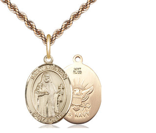 14kt Gold Saint Brendan Navy Medal