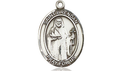Sterling Silver St. Brendan the Navigator Medal | Medium | Engravable