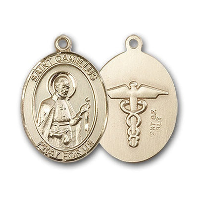 Gold-Filled St. Camillus of Lellis Nurse Pendant