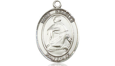 Pewter St. Charles Borromeo Medal | Medium | Engravable