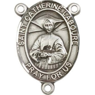 Sterling Silver Saint Catherine Laboure Rosary Center
