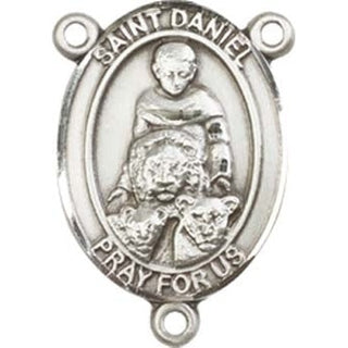 Sterling Silver Saint Daniel Rosary Center