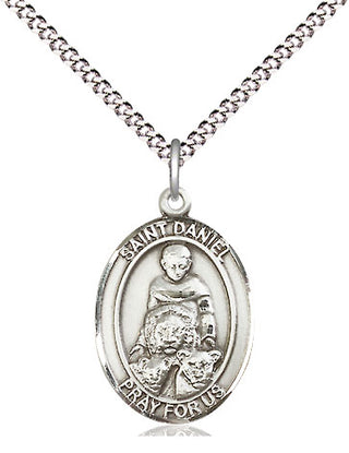 Pewter Saint Daniel Medal Religious Jewelry Engraved Catholic Saint Jewelry