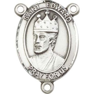 Sterling Silver Saint Edward the Confessor Rosary Center