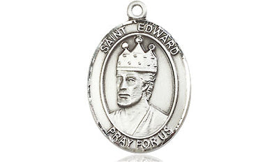 Sterling Silver St. Edward the Confessor Medal | Medium | Engravable