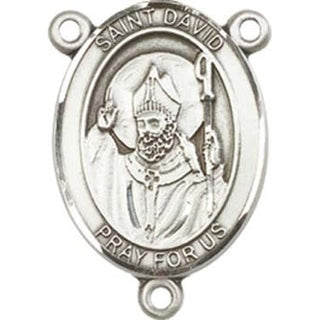 Sterling Silver Saint David of Wales Rosary Center