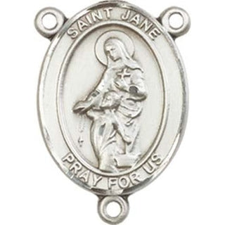 Sterling Silver Saint Jane of Valois Rosary Center