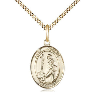 14kt Gold Filled Saint Dominic de Guzman Medal Religious Jewelry Engraved Catholic Saint Jewelry