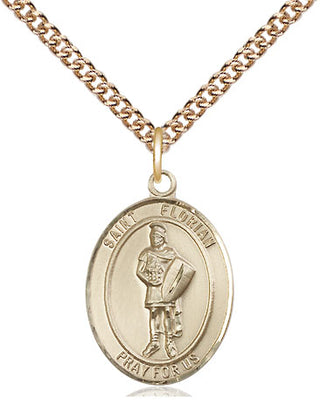 14kt Gold Filled Saint Florian Medal Religious Jewelry Engraved Catholic Saint Jewelry