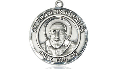 Pewter St. Francis de Sales Medal | Medium | Engravable