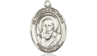 Sterling Silver St. Francis de Sales Medal | Medium | Engravable