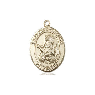 14kt Gold Filled Saint Francis Xavier Medal Engraved Catholic Saint Jewelry