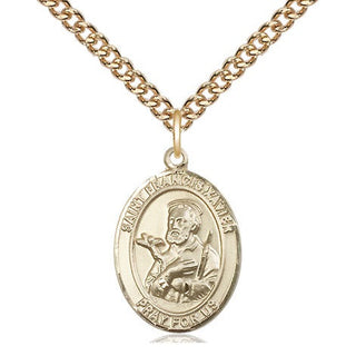14kt Gold Filled Saint Francis Xavier Medal Religious Jewelry Engraved Catholic Saint Jewelry