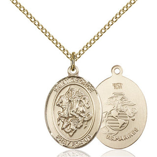 Gold-Filled St. George Marines Pendant