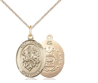 14kt Gold Saint George Air Force Medal