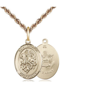 14kt Gold Saint George Army Medal