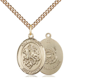 14kt Gold Saint George Coast Guard Medal