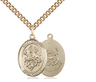 14kt Gold Saint George Coast Guard Medal